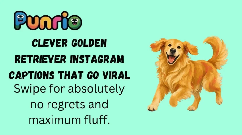 Clever Golden Retriever Instagram Captions That Go Viral