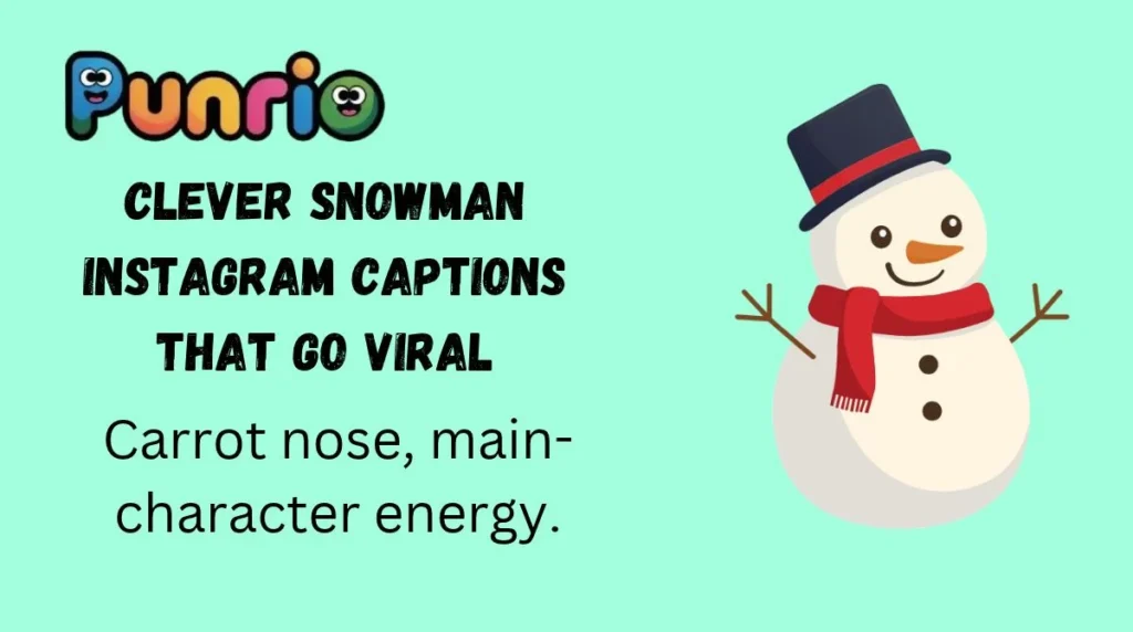 Clever Snowman Instagram Captions That Go Viral