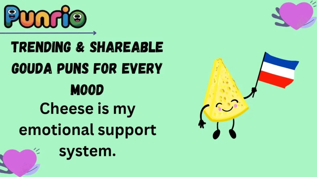 Trending & Shareable Gouda Puns for Every Mood